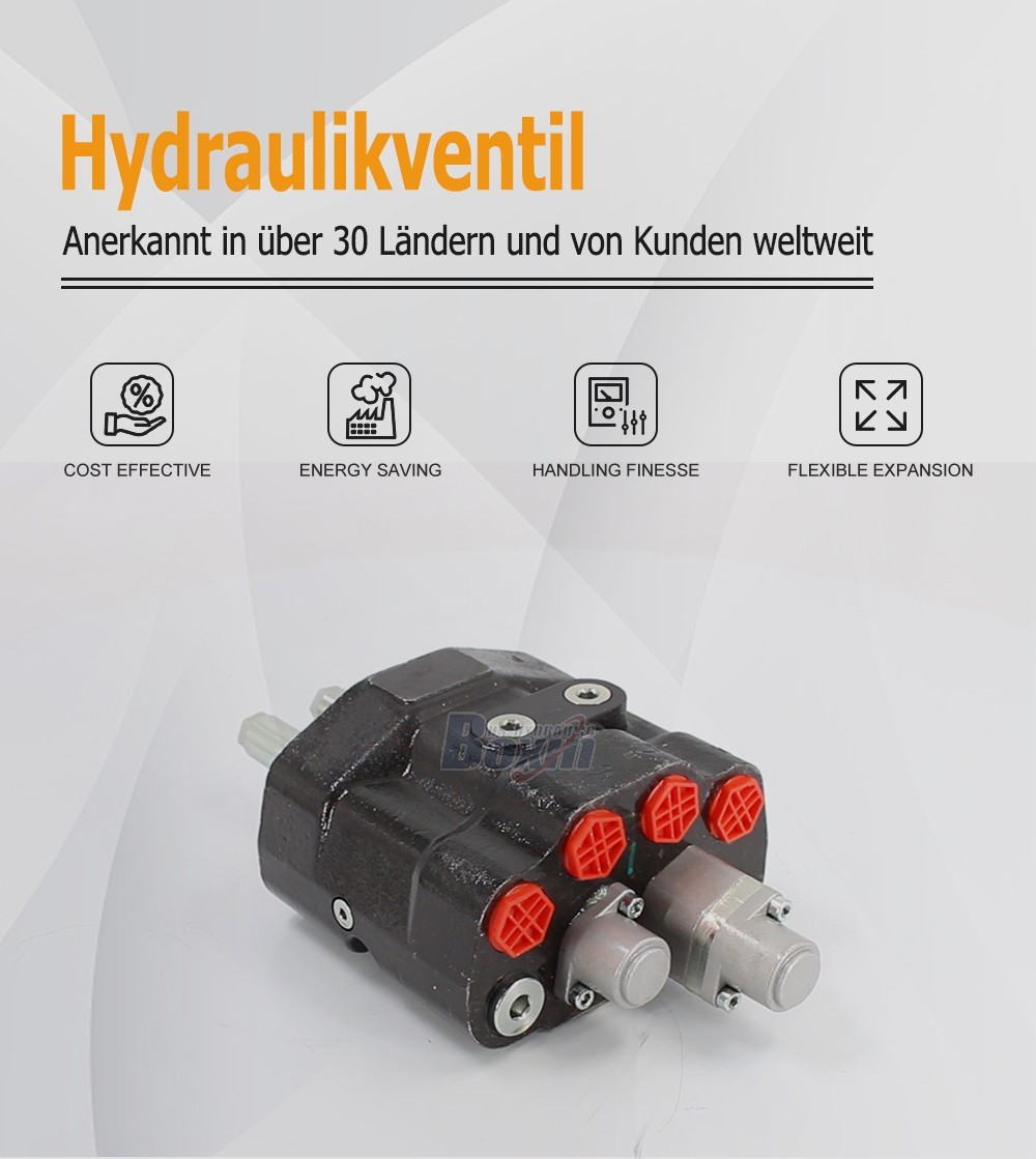 80A Series Monoblock Valve with 2 Spools for Heavy Machinery